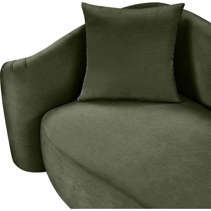 Meridian Destin Green Velvet Sofa IMAGE 13