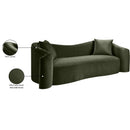 Meridian Destin Green Velvet Sofa IMAGE 18
