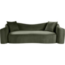 Meridian Destin Green Velvet Sofa IMAGE 3
