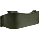 Meridian Destin Green Velvet Sofa IMAGE 6
