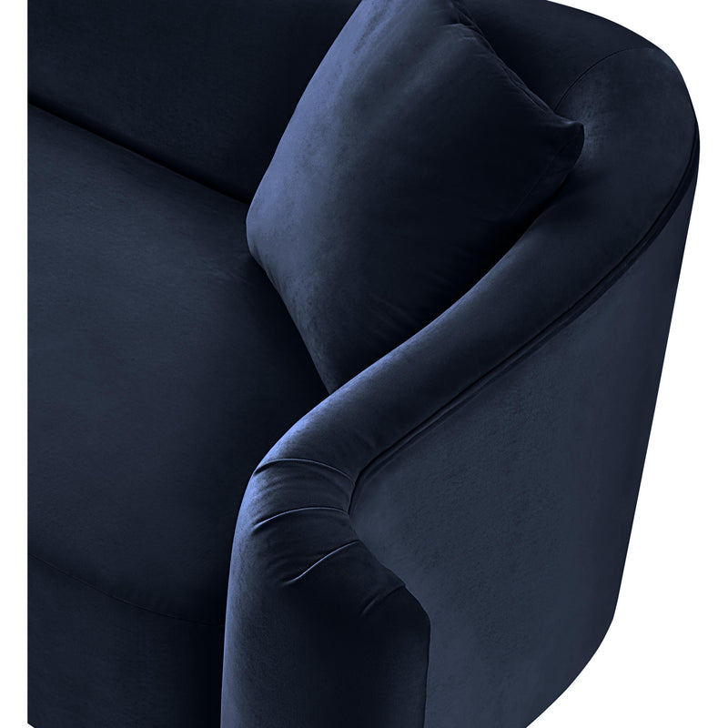 Meridian Destin Navy Velvet Chair IMAGE 12