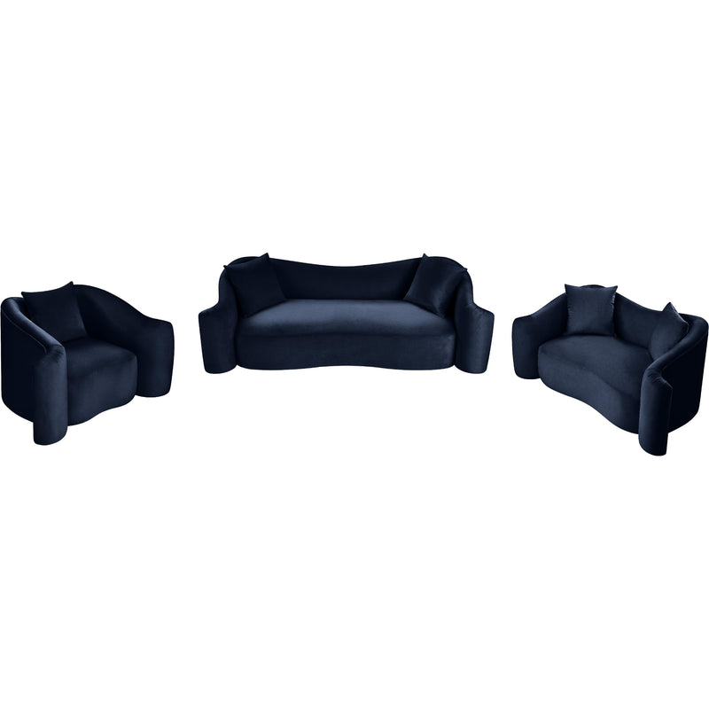 Meridian Destin Navy Velvet Chair IMAGE 14