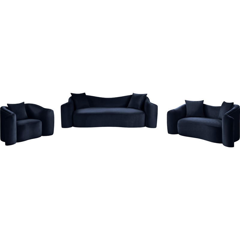 Meridian Destin Navy Velvet Chair IMAGE 15