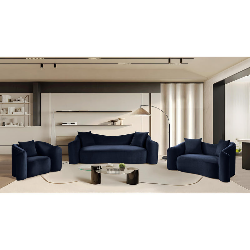 Meridian Destin Navy Velvet Chair IMAGE 19