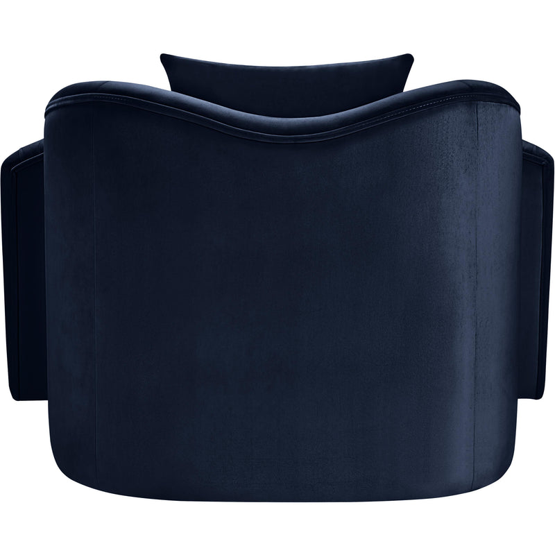 Meridian Destin Navy Velvet Chair IMAGE 5