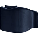 Meridian Destin Navy Velvet Chair IMAGE 6