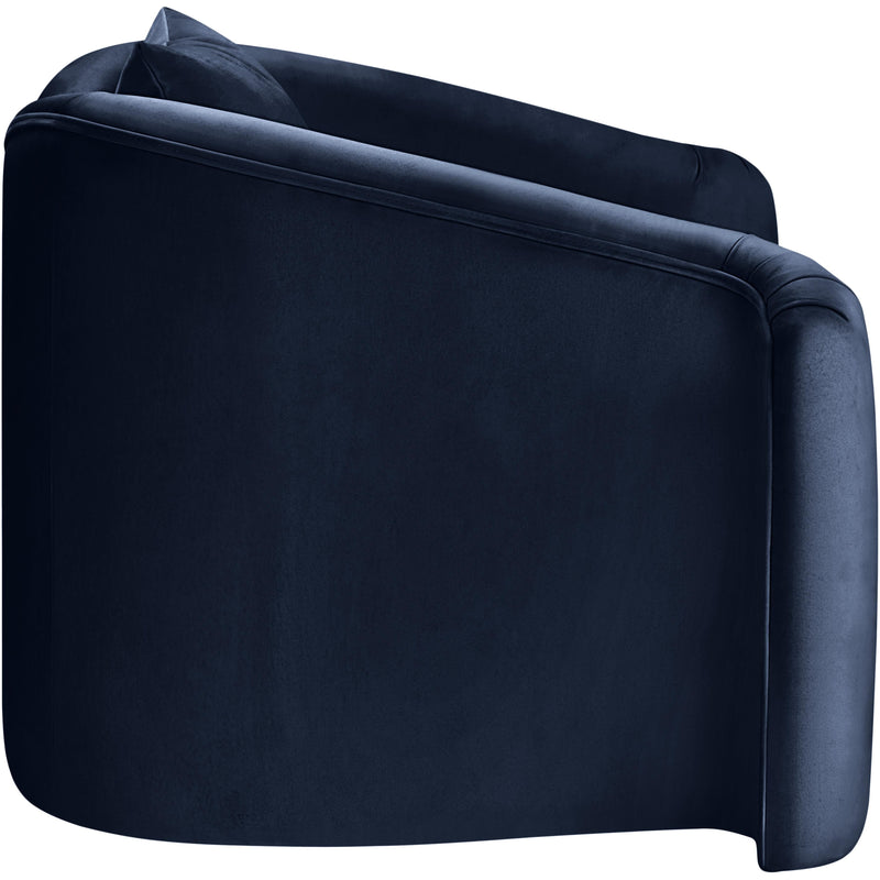 Meridian Destin Navy Velvet Chair IMAGE 7
