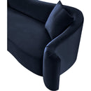 Meridian Destin Navy Velvet Loveseat IMAGE 12