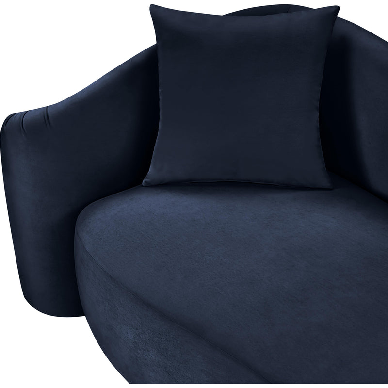 Meridian Destin Navy Velvet Loveseat IMAGE 13