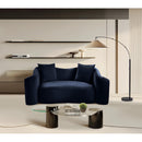 Meridian Destin Navy Velvet Loveseat IMAGE 2