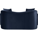 Meridian Destin Navy Velvet Loveseat IMAGE 5