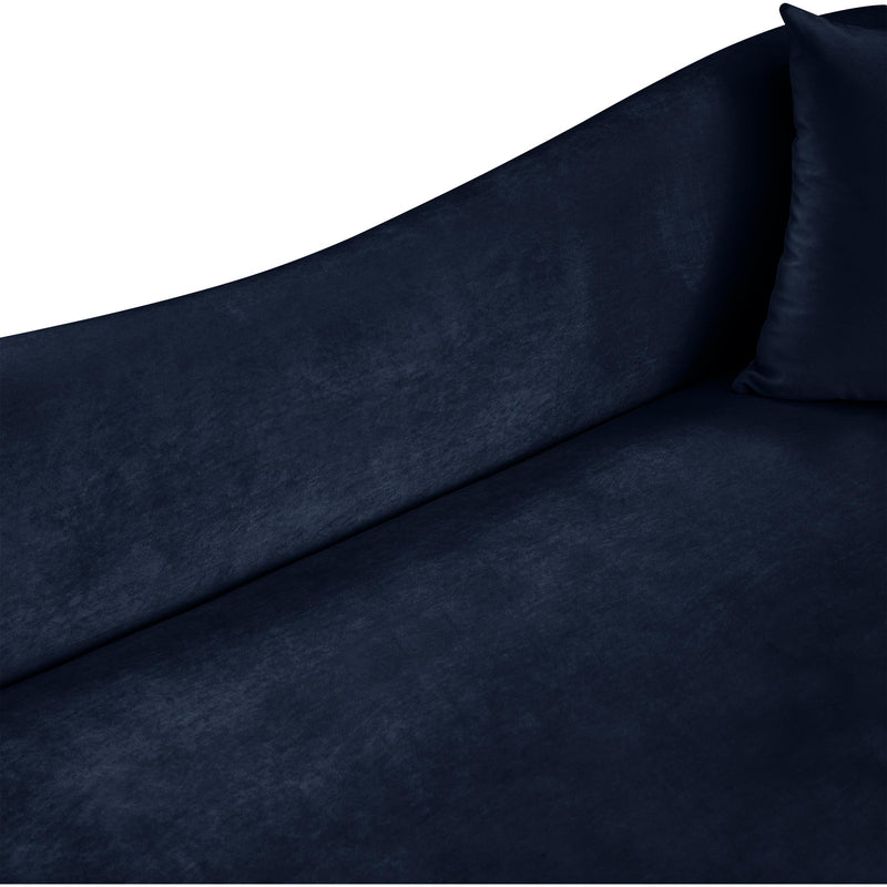 Meridian Destin Navy Velvet Loveseat IMAGE 8
