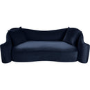 Meridian Destin Navy Velvet Sofa IMAGE 4