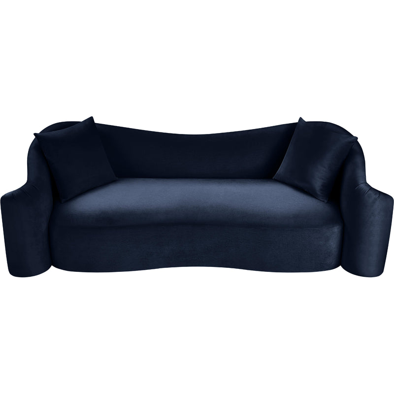 Meridian Destin Navy Velvet Sofa IMAGE 4