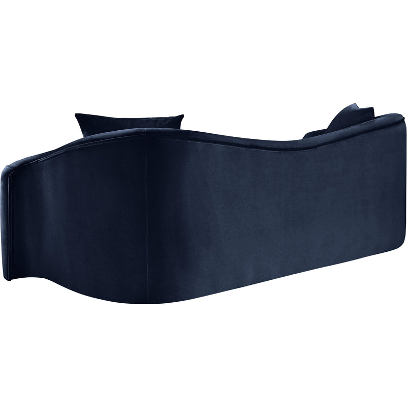 Meridian Destin Navy Velvet Sofa IMAGE 6