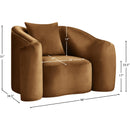 Meridian Destin Saddle Velvet Chair IMAGE 17