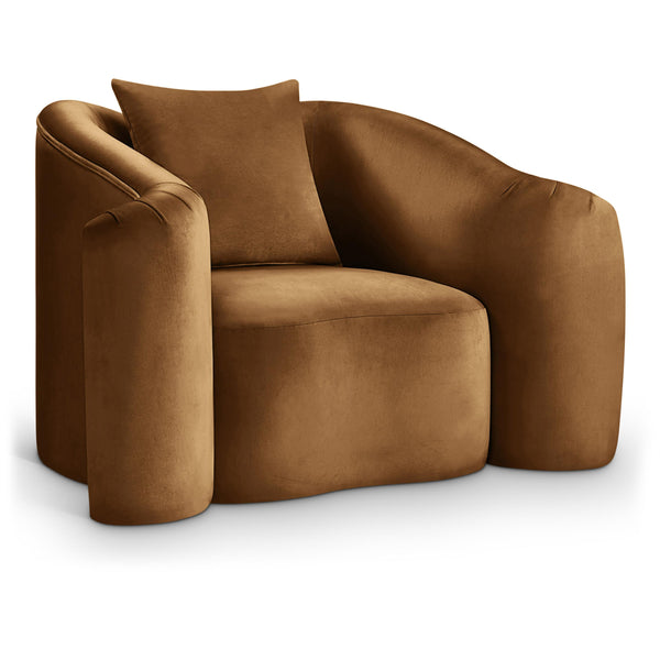 Meridian Destin Saddle Velvet Chair IMAGE 1