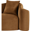 Meridian Destin Saddle Velvet Loveseat IMAGE 11