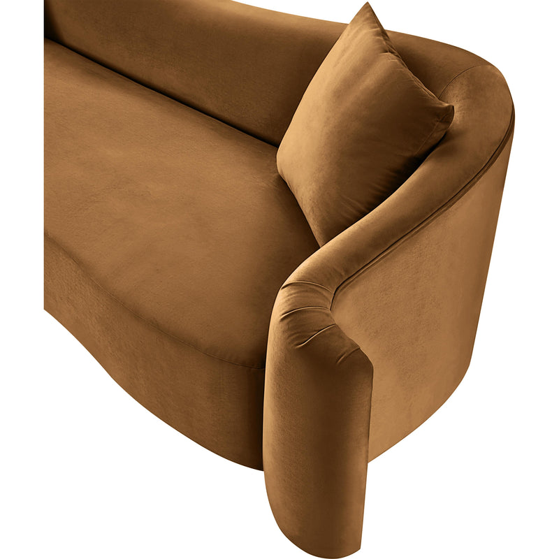 Meridian Destin Saddle Velvet Loveseat IMAGE 12