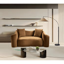 Meridian Destin Saddle Velvet Loveseat IMAGE 2