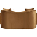 Meridian Destin Saddle Velvet Loveseat IMAGE 5