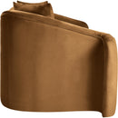 Meridian Destin Saddle Velvet Loveseat IMAGE 7