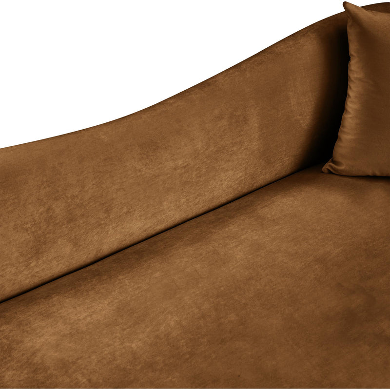 Meridian Destin Saddle Velvet Loveseat IMAGE 8