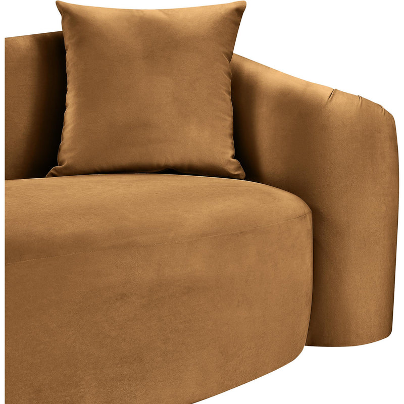 Meridian Destin Saddle Velvet Loveseat IMAGE 9