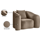 Meridian Destin Taupe Velvet Chair IMAGE 18