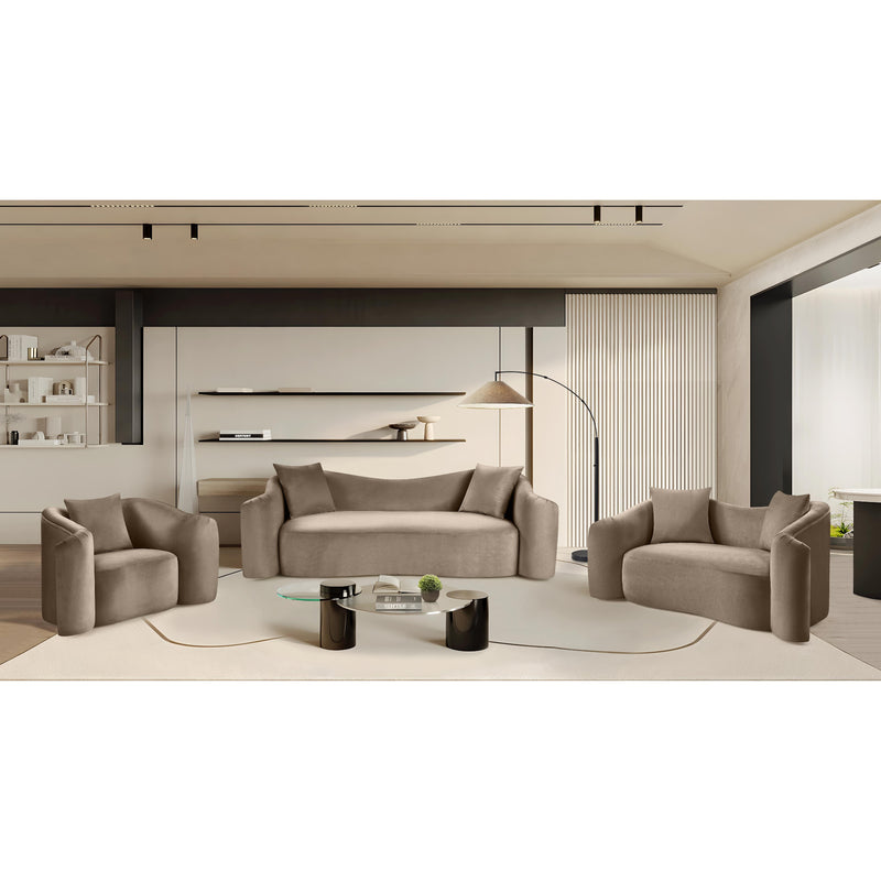 Meridian Destin Taupe Velvet Chair IMAGE 19
