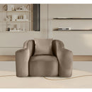 Meridian Destin Taupe Velvet Chair IMAGE 2