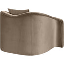 Meridian Destin Taupe Velvet Chair IMAGE 6