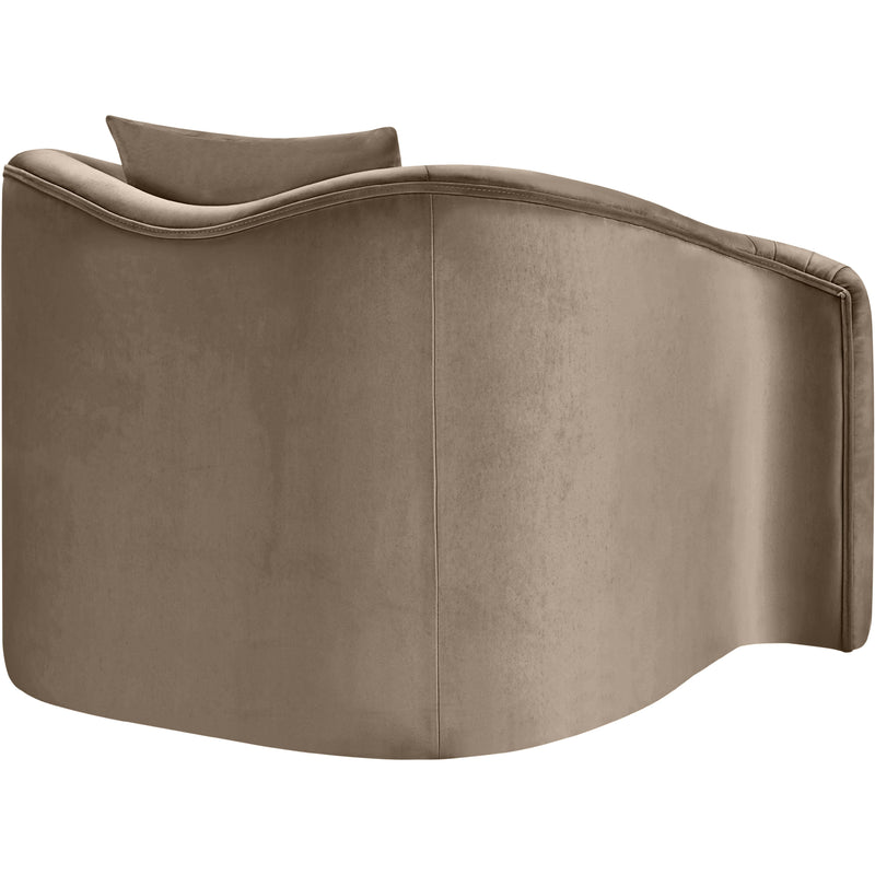 Meridian Destin Taupe Velvet Chair IMAGE 6