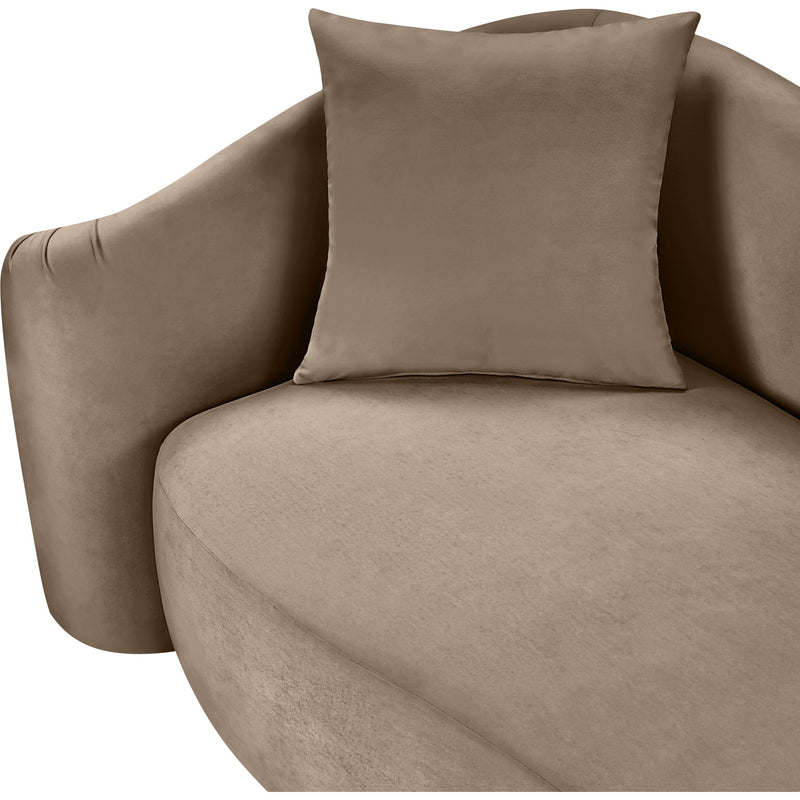 Meridian Destin Taupe Velvet Loveseat IMAGE 13