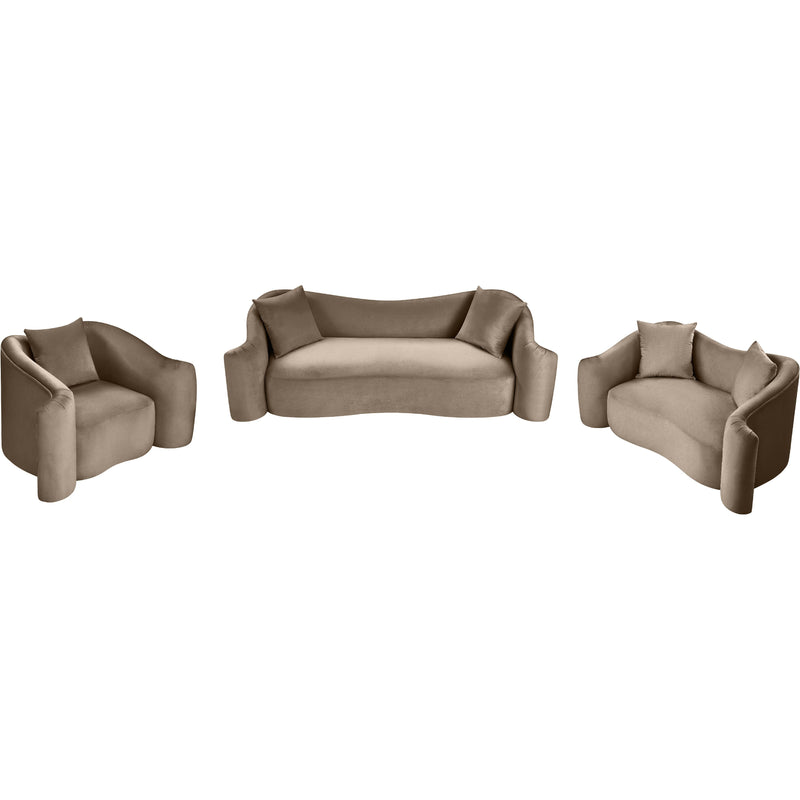 Meridian Destin Taupe Velvet Sofa IMAGE 14