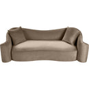 Meridian Destin Taupe Velvet Sofa IMAGE 4