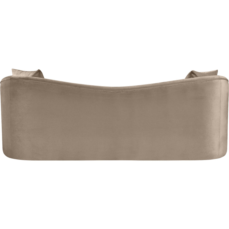 Meridian Destin Taupe Velvet Sofa IMAGE 5