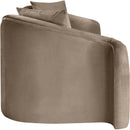 Meridian Destin Taupe Velvet Sofa IMAGE 7