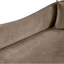 Meridian Destin Taupe Velvet Sofa IMAGE 8