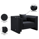  Meridian Everett Black Vegan Leather Upholstered Chair IMAGE 15
