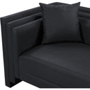  Meridian Everett 67" Black Vegan Leather Upholstered Loveseat IMAGE 9
