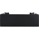  Meridian Everett 88.5" Black Vegan Leather Upholstered Sofa IMAGE 3