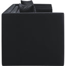  Meridian Everett 88.5" Black Vegan Leather Upholstered Sofa IMAGE 7