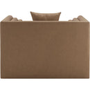  Meridian Everett Brown Vegan Leather Upholstered Chair IMAGE 3