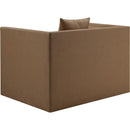  Meridian Everett Brown Vegan Leather Upholstered Chair IMAGE 6