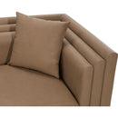  Meridian Everett 67" Brown Vegan Leather Upholstered Loveseat IMAGE 10