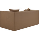  Meridian Everett 67" Brown Vegan Leather Upholstered Loveseat IMAGE 6