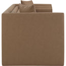  Meridian Everett 88.5" Brown Vegan Leather Upholstered Sofa IMAGE 7