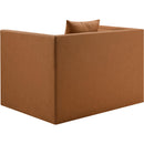  Meridian Everett Cognac Vegan Leather Upholstered Chair IMAGE 6