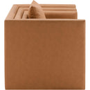  Meridian Everett Cognac Vegan Leather Upholstered Chair IMAGE 7